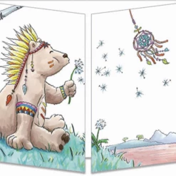 Mooch..... Greetings Cards Sophie Turrel Folding Greetings Card -Dreamcatcher CT317