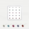 Mooch..... Jewellery Sterling Silver Nose Stud - Round Clawset Gem 2mm