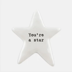 Mooch-andover East Of India Porcelain Star Token-You’re A Star Gifts For Teachers