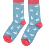 Mooch-andover Miss Sparrow Bamboo Ladies Socks - Rabbits Duck Egg