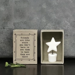 Mooch..... New Arrivals East Of India Matchbox Star - "Friends Are Like Stars...."