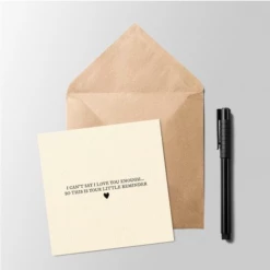 Mooch..... Greetings Card - "I Can't Say I Love You Enough....."