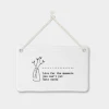 Mooch-andover East Of India Porcelain Hanging Sign -"Live For The Moments You Can't Put Into Words"