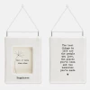 Mooch-andover East Of India Porcelain Mini Hanging Frame - 'Happiness'