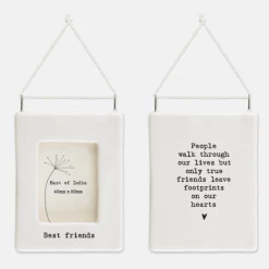 Mooch-andover East Of India Porcelain Mini Hanging Frame -'Best Friends'