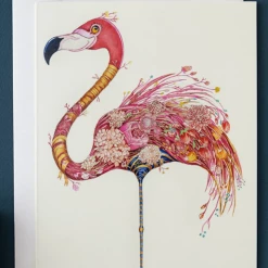 Mooch..... Greetings Cards Daniel Mackie Flamingo Greetings Card