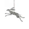 Mooch..... Metal Hanging Spring Hare - White