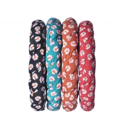 Mooch..... Daisy Croissant Style Headband - Brown, Blue, Black Or Red