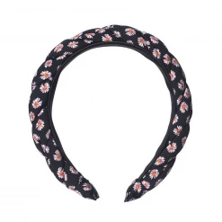 Mooch..... Daisy Croissant Style Headband - Brown, Blue, Black Or Red