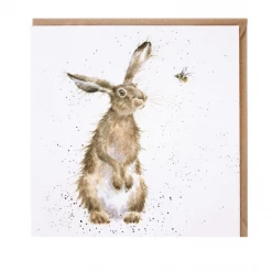 Mooch..... Greetings Card Wrendale Designs - The Hare And The Bee