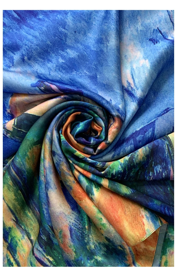 Mooch-andover New Arrivals Cezanne On The Way To The Chateau Print Scarf Mooch-andover New Arrivals Cezanne On The Way To The Chateau Print Scarf