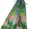 Mooch-andover Scarves, Gloves & Headbands Monet In The Woods At Giverny Print Frayed Hem Scarf