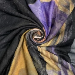 Mooch-andover Vermeer Baroque Girl With A Pearl Earring Print Frayed Hem Scarf