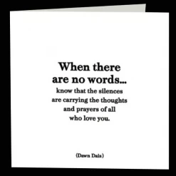 Mooch..... Greetings Cards Quotable Greetings Card - When There Are No Words....