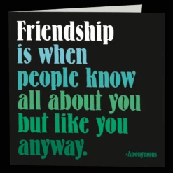 Mooch..... Quotable Greetings Card - Friendship.....