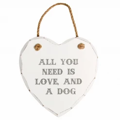 Mooch..... All You Need Is Love And A Dog Heart Sign Home Furnishings And Gifts