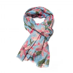 Mooch-andover Lily Print Scarf - Blue New Arrivals