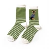 Mooch-andover Miss Sparrow Bamboo Ladies Socks - Chihuahua Stripes Green