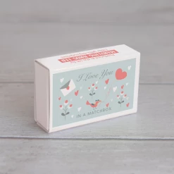 Mooch..... Wool Felt Heart And Love Message In A Matchbox