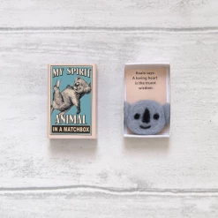 Mooch..... New Arrivals Wool Felt Koala Bear Spirit Animal In A Matchbox