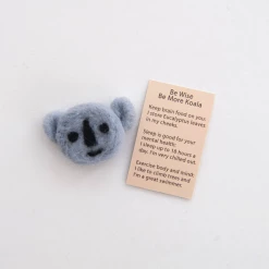 Mooch..... New Arrivals Wool Felt Koala Bear Spirit Animal In A Matchbox