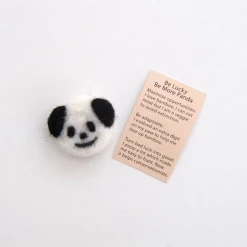 Mooch..... Wool Felt Panda Spirit Animal In A Matchbox New Arrivals