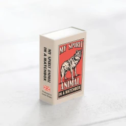 Mooch..... Wool Felt Wolf Spirit Animal In A Matchbox New Arrivals