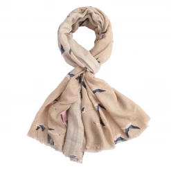 Mooch-andover Flying Flamingos Print Scarf
