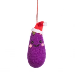Mooch..... Felt Aubergine Christmas Tree Decoration New Arrivals