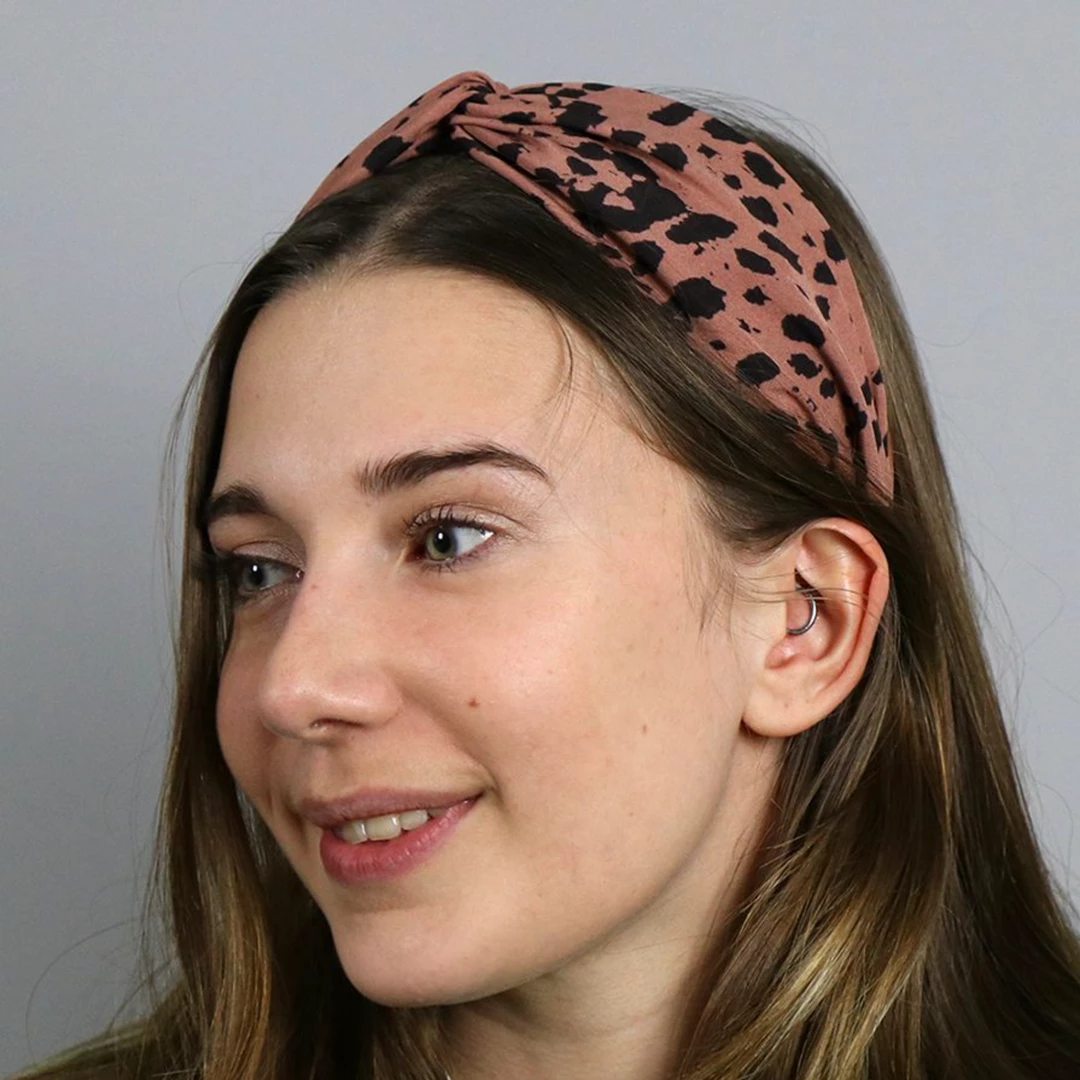 Mooch..... New Arrivals Peace Of Mind Cocoa And Black Ink Spot Print Headband Mooch..... New Arrivals Peace Of Mind Cocoa And Black Ink Spot Print Headband