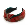 Mooch..... New Arrivals Peace Of Mind Red Mix Tartan Weave Headband