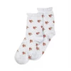 Mooch-andover Rosebud Cotton Rich Socks