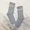 Mooch-andover Blue Floral Print Cotton Rich Socks