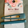 Mooch..... Set Of Two Wooden Hairclips - Teal New Arrivals
