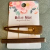 Mooch..... Set Of Two Wooden Hairclips - Brown