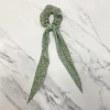 Mooch..... Hair Scrunchie With Tails - Green/Cream New Arrivals