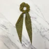 Mooch..... Hair Scrunchie With Tails - Ochre/Black New Arrivals