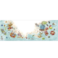 Mooch..... Sophie Turrel Folding Greetings Card - The Beach CT332 Greetings Cards