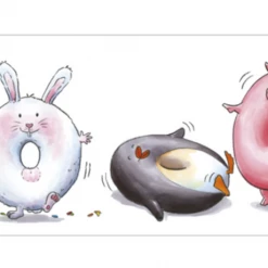 Mooch..... Sophie Turrel Folding Greetings Card - The Donuts CT312