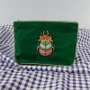 Mooch..... My Doris Velvet Forest Green Beetle Medium Purse Handbags & Purses