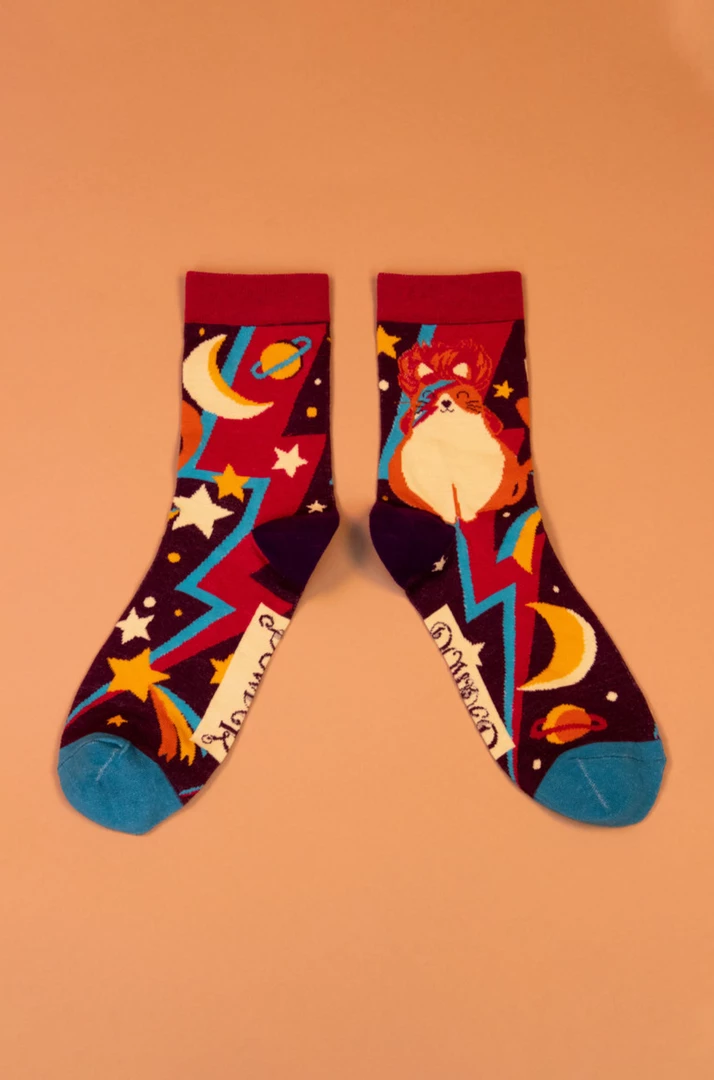 Mooch-andover Gifts For Teachers Ziggy Stardust Pussy Mens Socks Mooch-andover Gifts For Teachers Ziggy Stardust Pussy Mens Socks