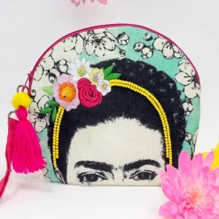 Mooch..... House Of Disaster Frida Kahlo Embroidered Makeup Bag