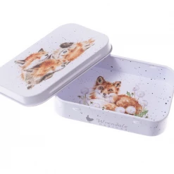 Mooch..... Wrendale Trinket Tin - Foxes "The Afternoon Nap"