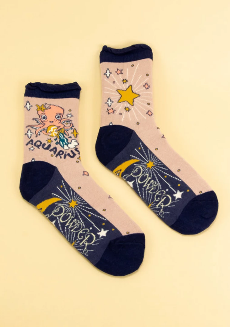 Mooch-andover Powder Zodiac Socks Aquarius Mooch-andover Powder Zodiac Socks Aquarius