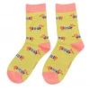 Mooch-andover Miss Sparrow Bamboo Ladies Socks - Parisian Pups Olive