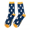 Mooch-andover Mr Heron Socks - Mini Jack Russells Navy
