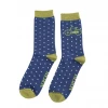 Mooch-andover Mr Heron Bamboo Mens Socks - Bike & Spots Navy 1 Mooch-andover Mr Heron Bamboo Mens Socks - Bike & Spots Navy