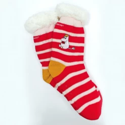 Mooch-andover Moomin Slipper Socks With Stripy Snorkmaiden Design