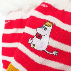 Mooch-andover Moomin Slipper Socks With Stripy Snorkmaiden Design
