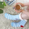 Mooch-andover Moomin Stripe Slipper Socks With Moomin Design